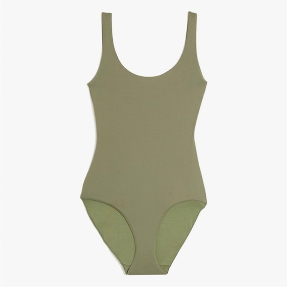 New! Onia Kelly One Piece Swimsuit Swim Forest Green - Picture 4 of 7